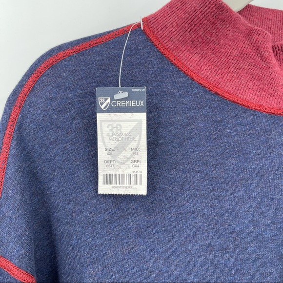 NWT Cremieux Reversible 1/4 Zip Pullover Sweater Mens Size XXLarge - Picture 8 of 9